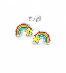 Orage Kids/Teens -oorringen  steker – regenboog