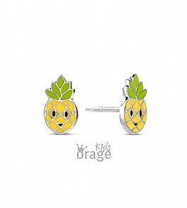 Orage Kids/Teens -oorringen  steker – ananas